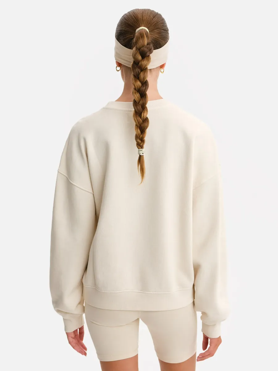 Organic Fleece Relaxed Crewneck Sweatshirt 5