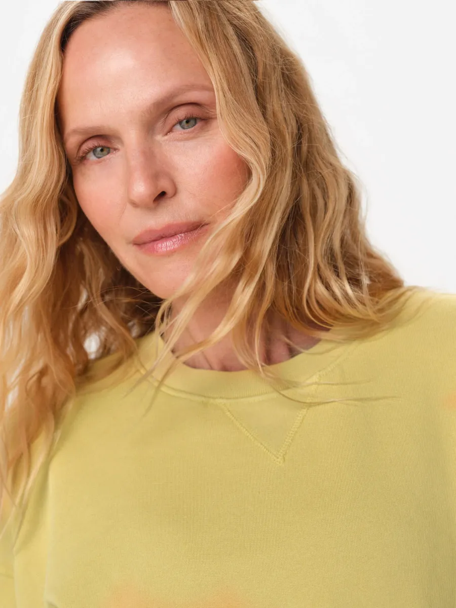 Organic Fleece Relaxed Crewneck Sweatshirt 3