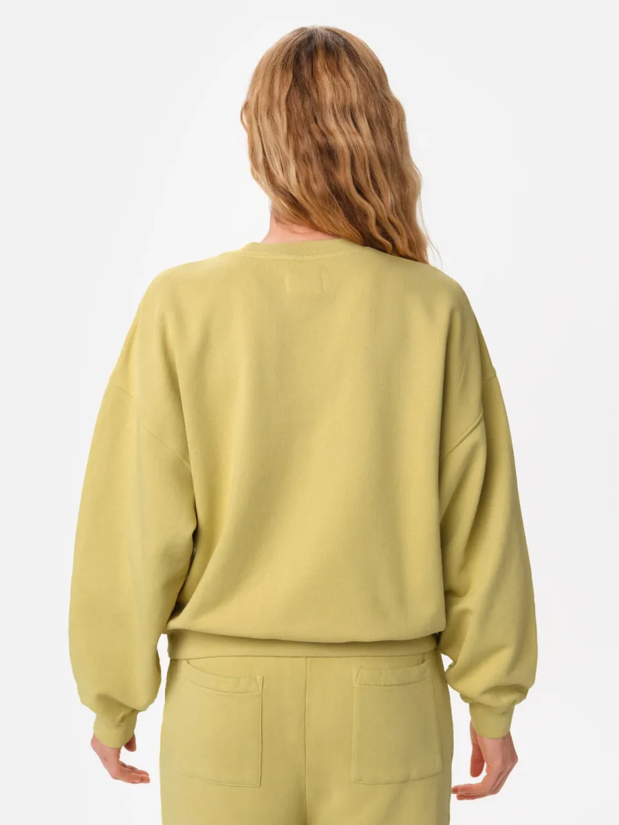 Organic Fleece Relaxed Crewneck Sweatshirt 5