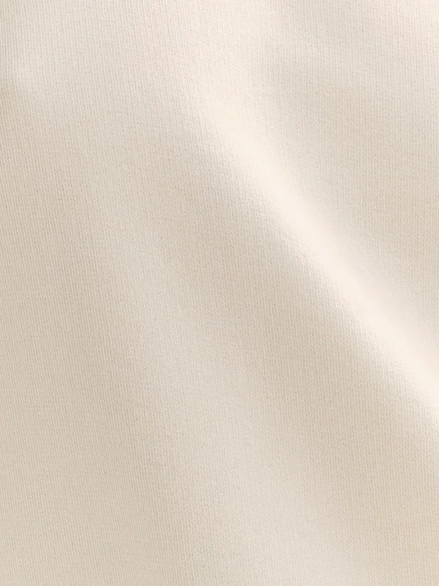 Organic Fleece Shrunken Crew Neck Sweatshirt 6