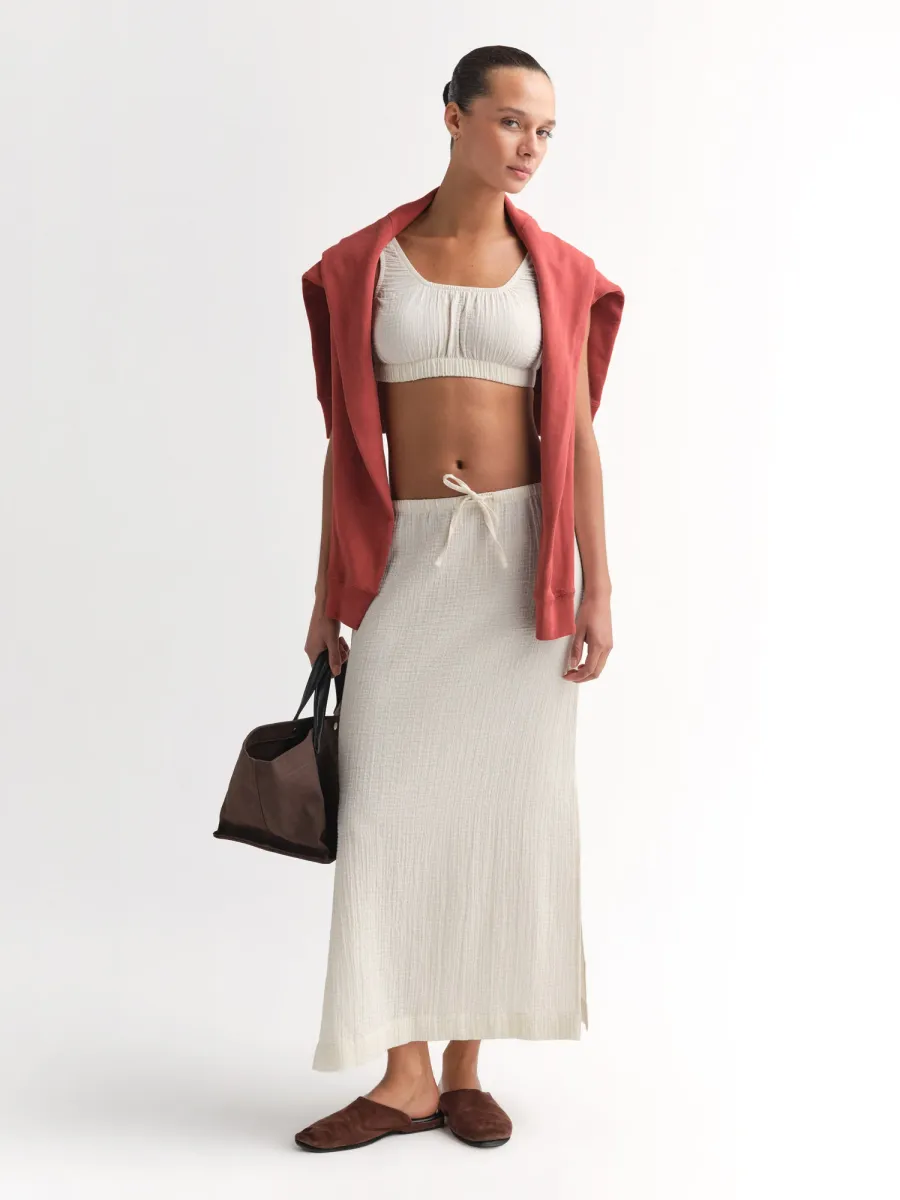 Organic Gauze Cropped Top 3