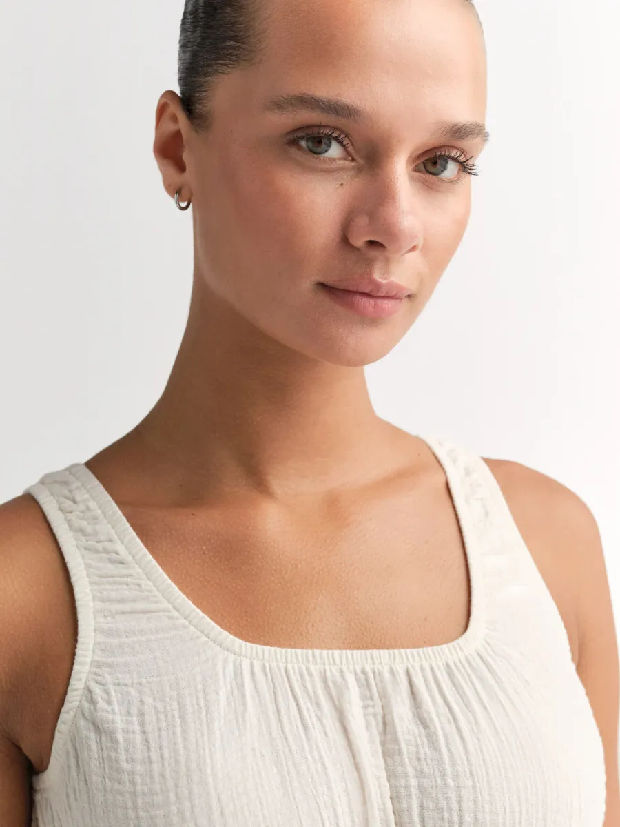 Organic Gauze Cropped Top 5