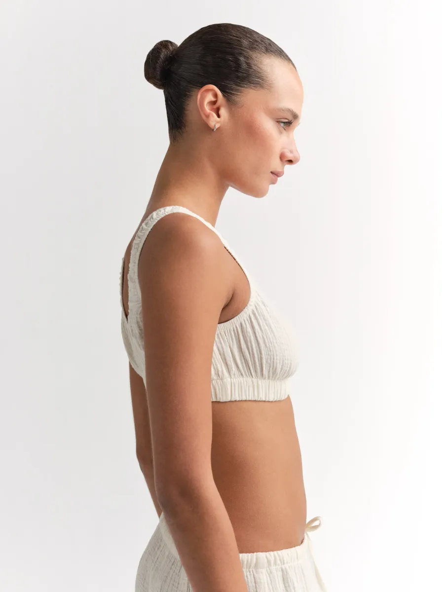 Organic Gauze Cropped Top 6