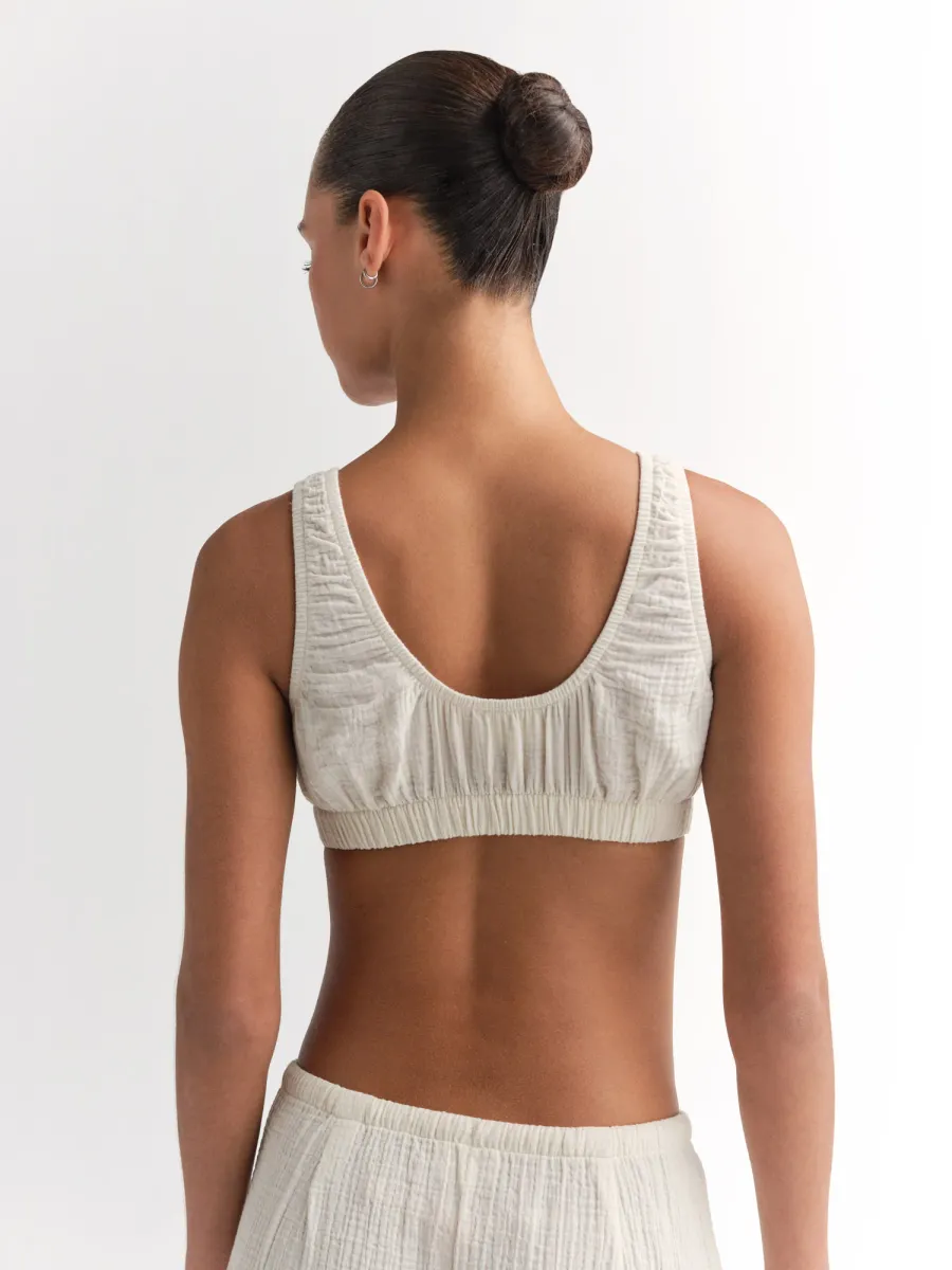 Organic Gauze Cropped Top 7