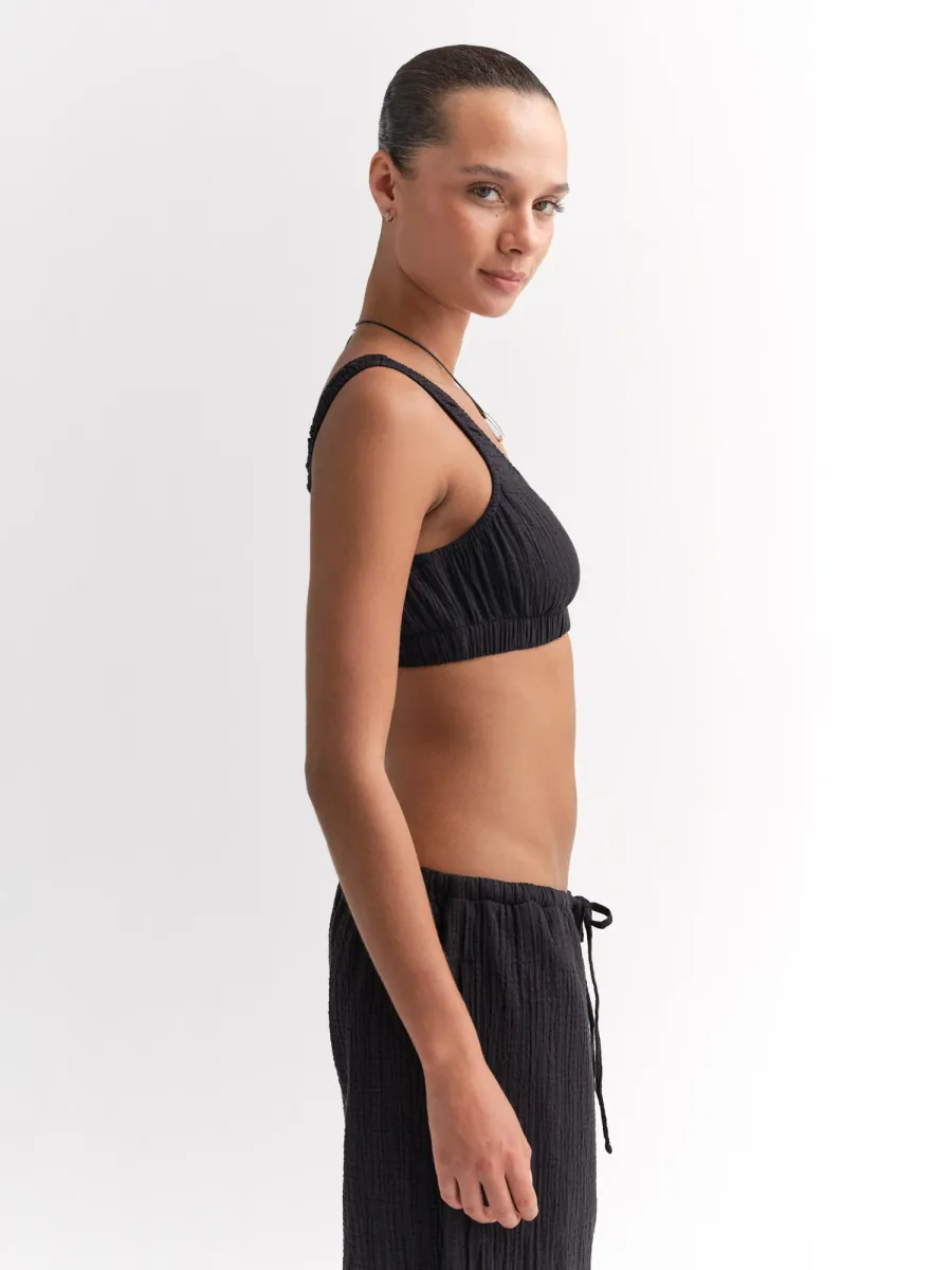 Organic Gauze Cropped Top 4