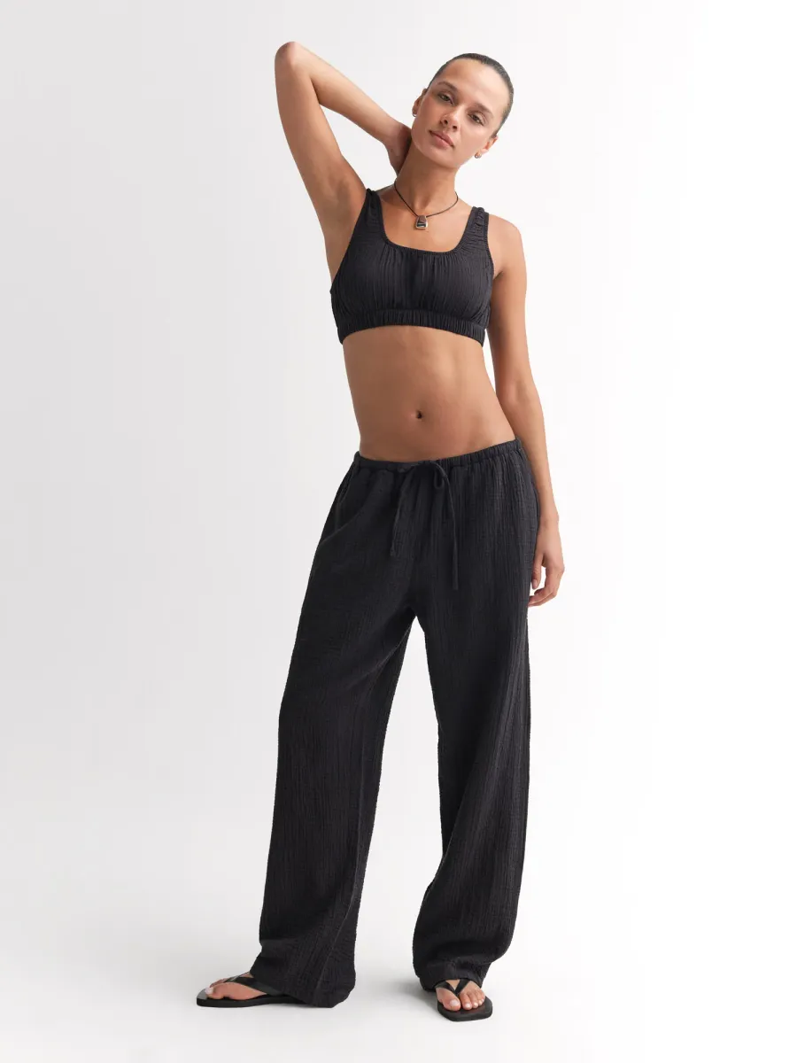 Organic Gauze Cropped Top 7