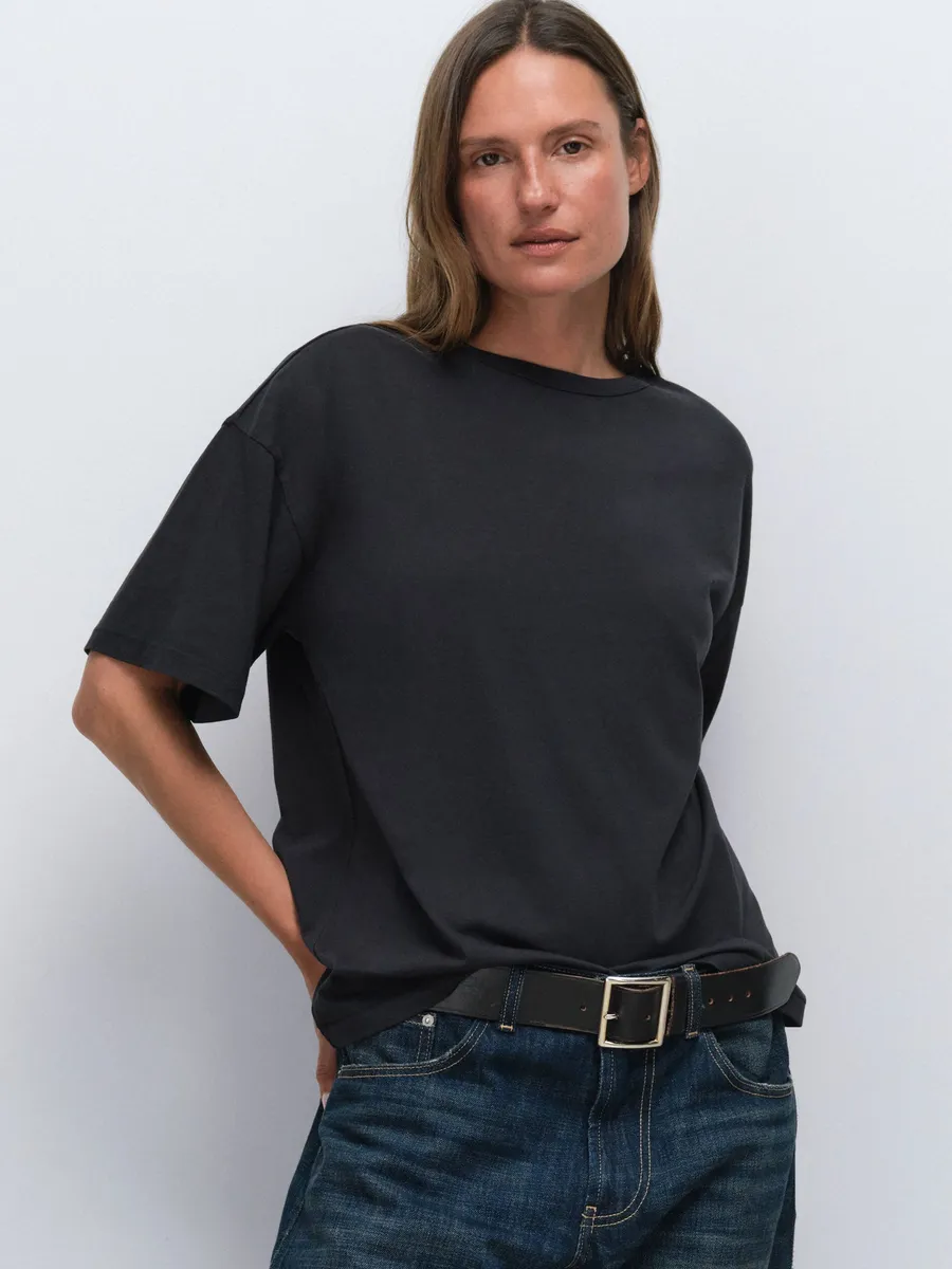 Organic Pima Oversized Tee 2