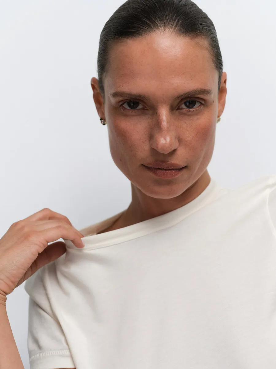 Organic Pima Shrunken Tee 6