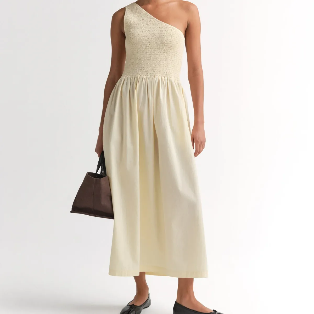 Organic Poplin Asymmetrical Dress