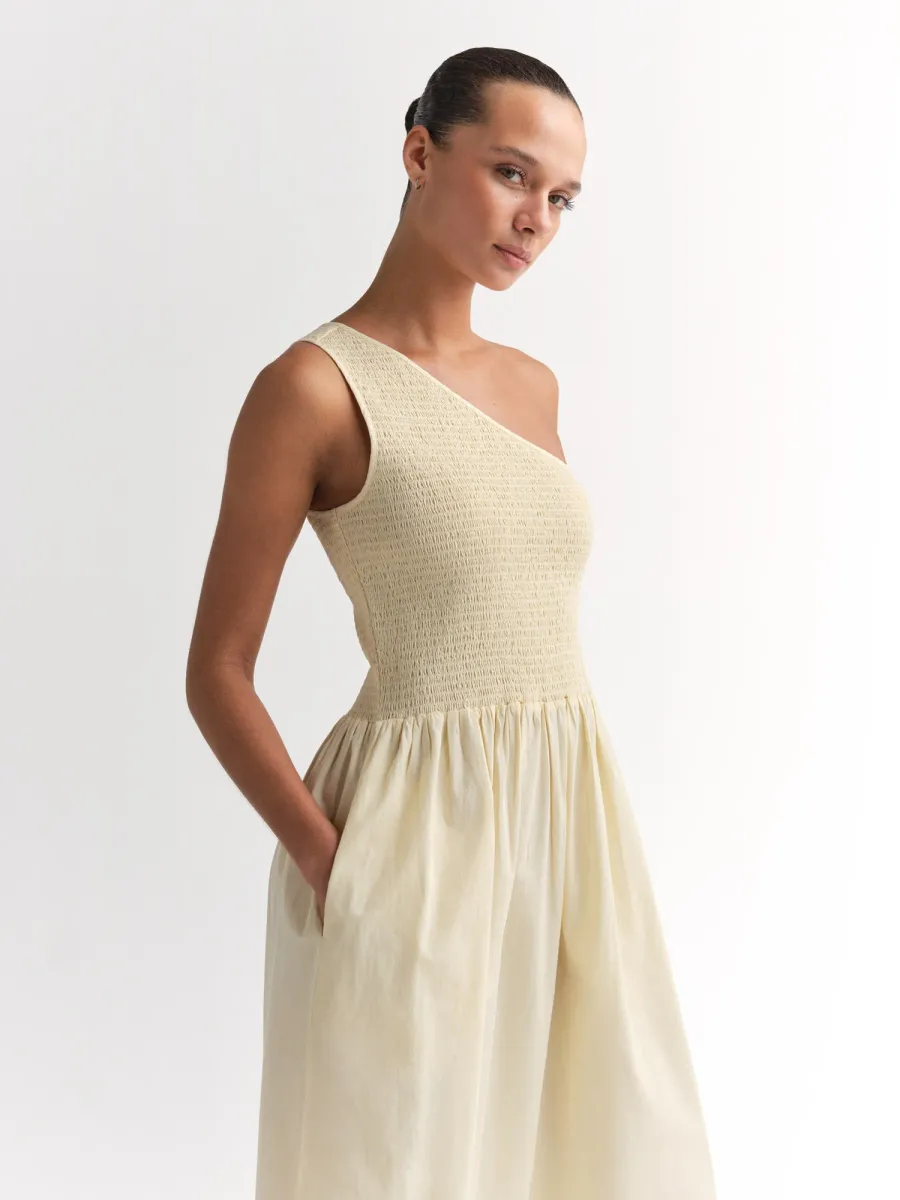 Organic Poplin Asymmetrical Dress 3