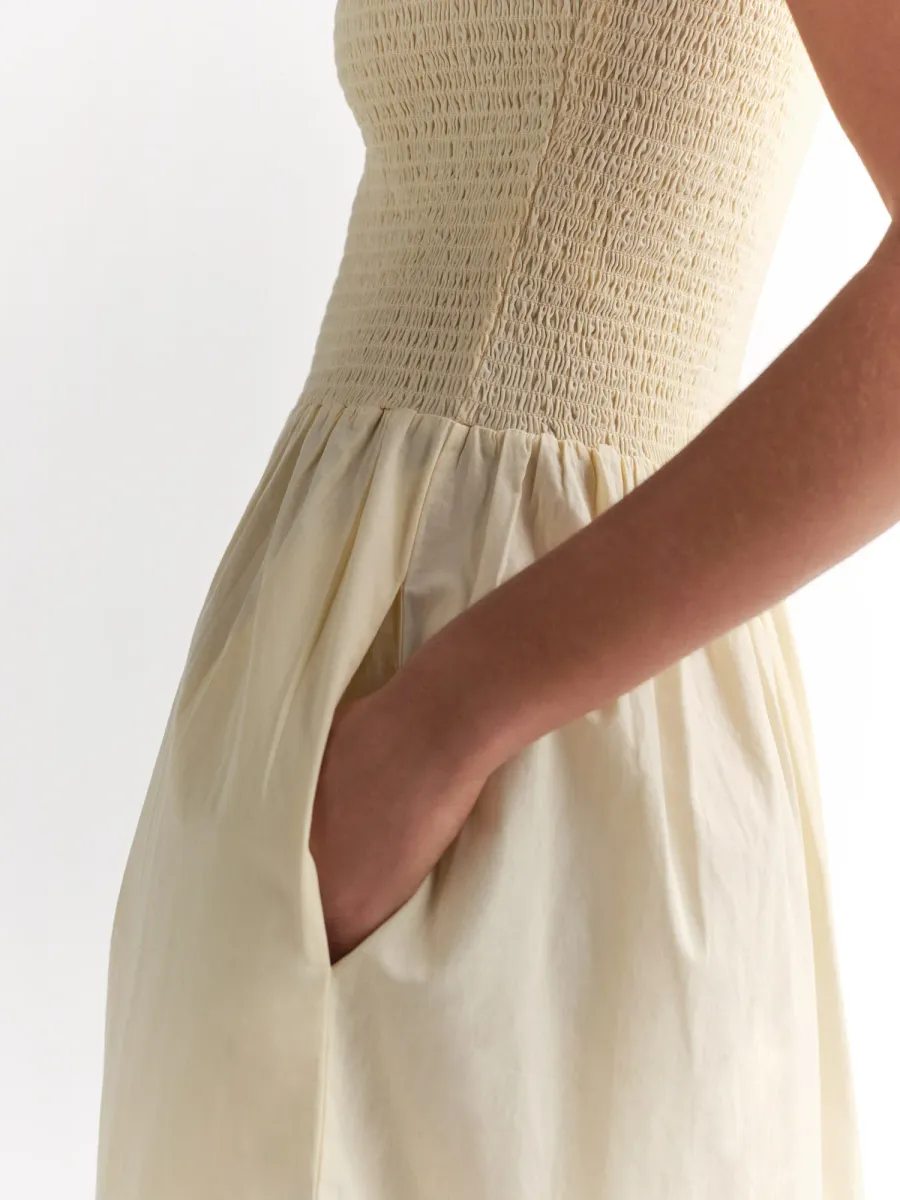 Organic Poplin Asymmetrical Dress 7