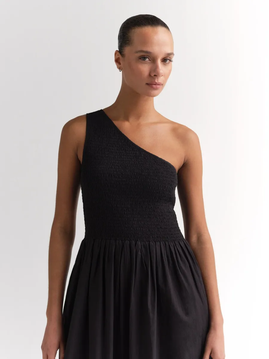 Organic Poplin Asymmetrical Dress 2