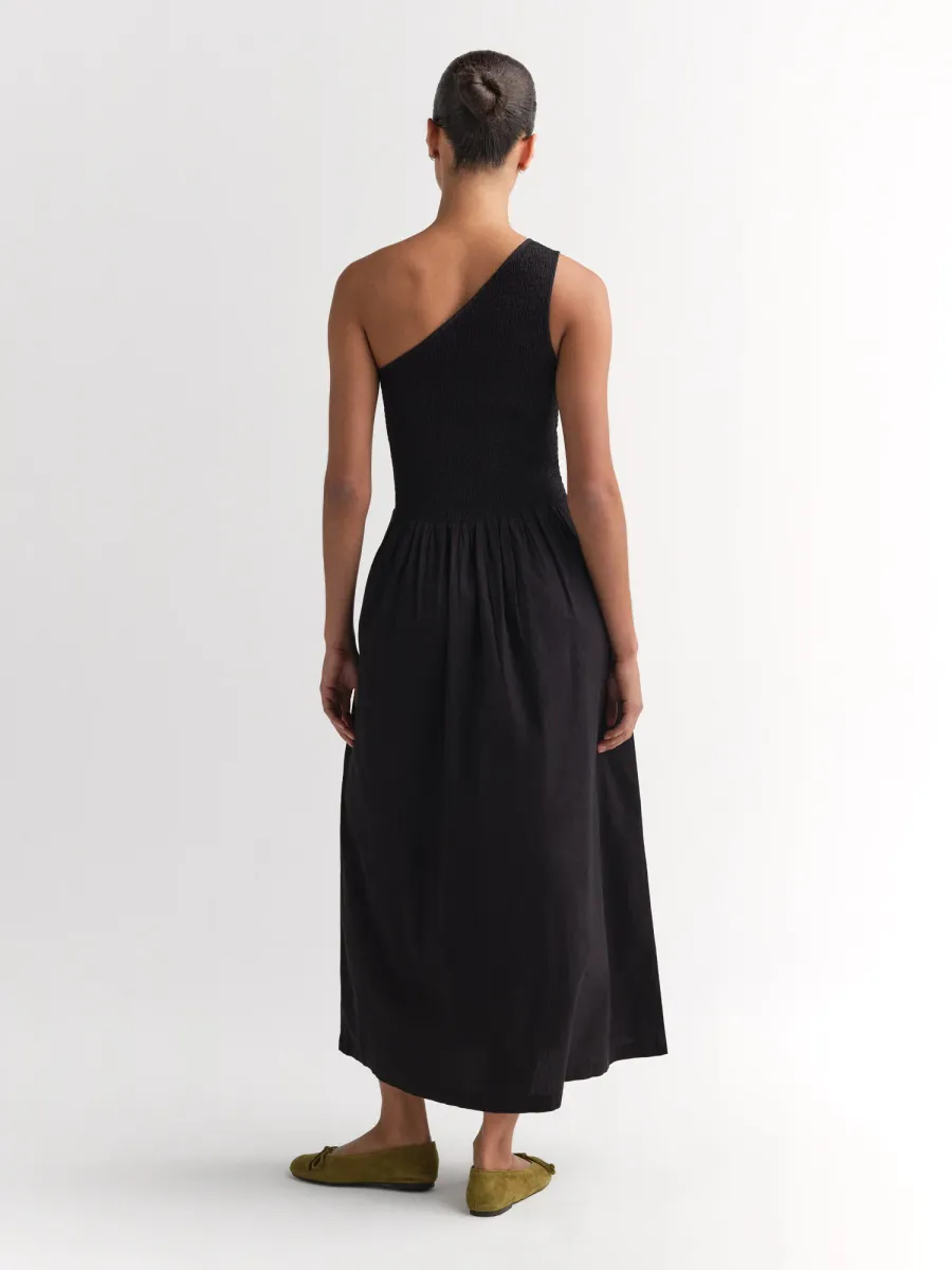 Organic Poplin Asymmetrical Dress 5