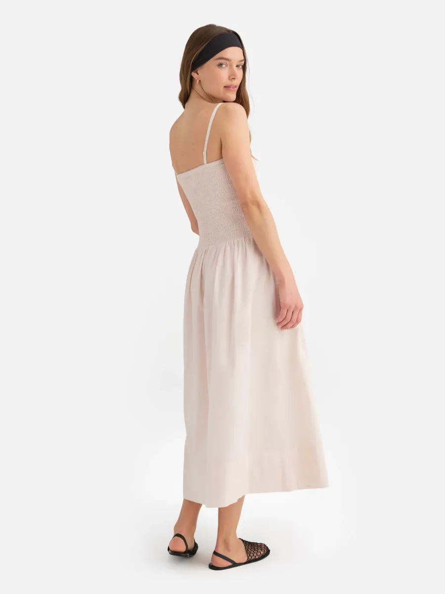 Organic Poplin Smocked Dress 3