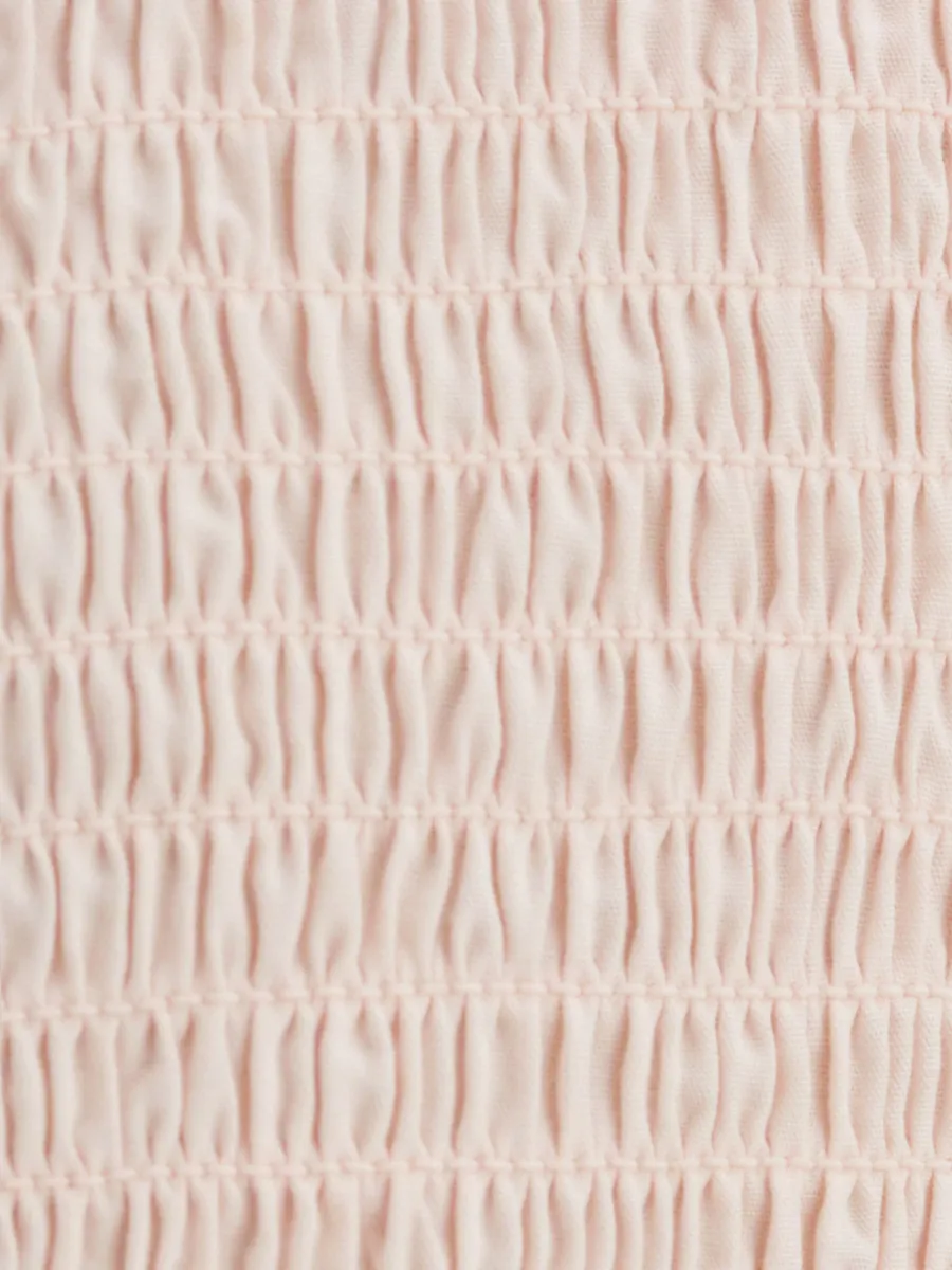 Organic Poplin Smocked Dress 6