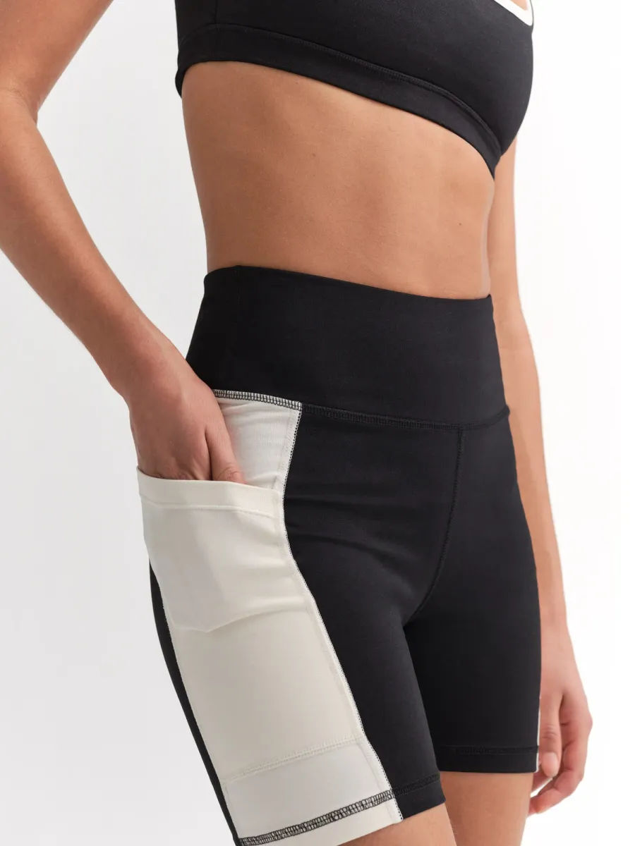 Organic Stretch Contrast Biker Short 4