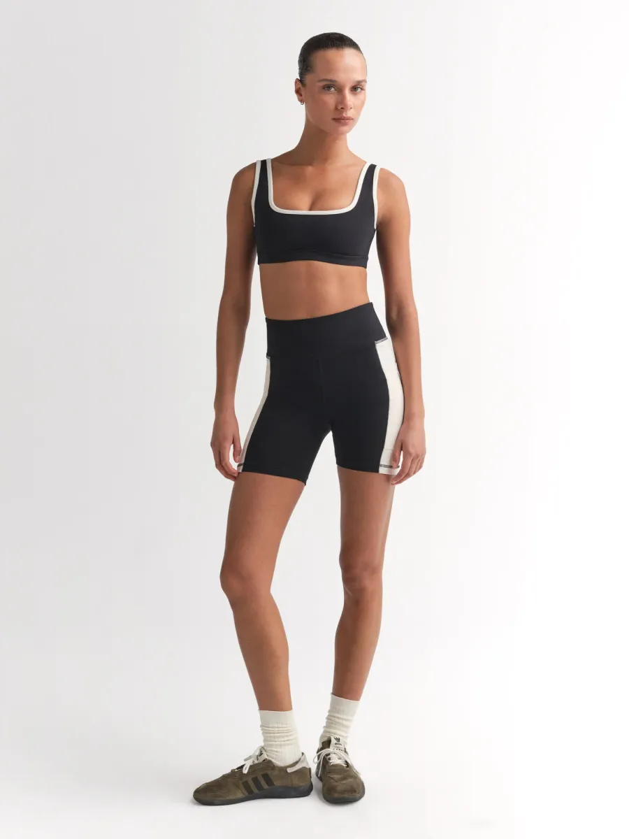 Organic Stretch Contrast Square Neck Sports Bra 7