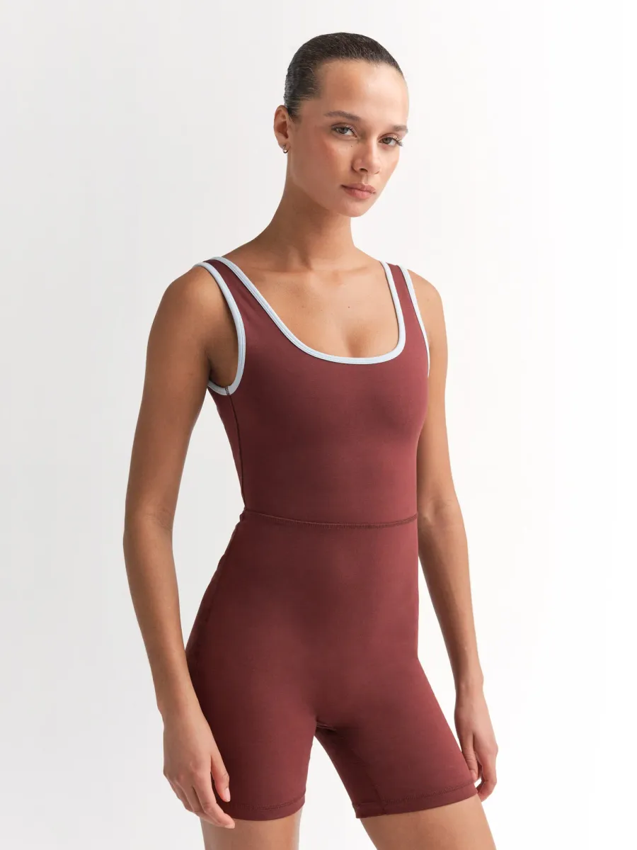 Organic Stretch Contrast Unitard 2