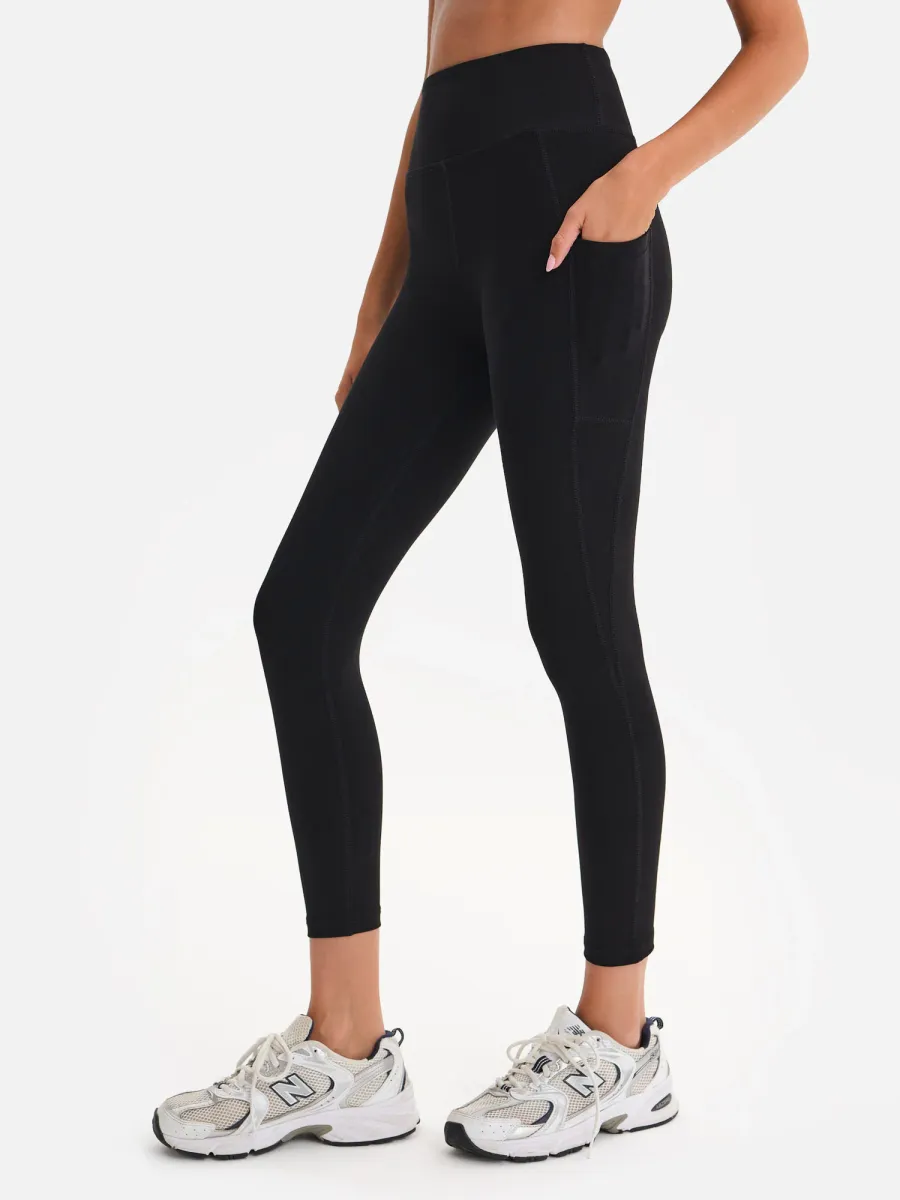 Organic Stretch Midi Legging with Pockets 2