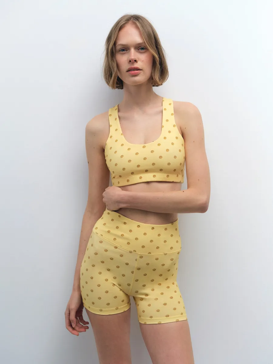 Organic Stretch Printed Sports Bra 3