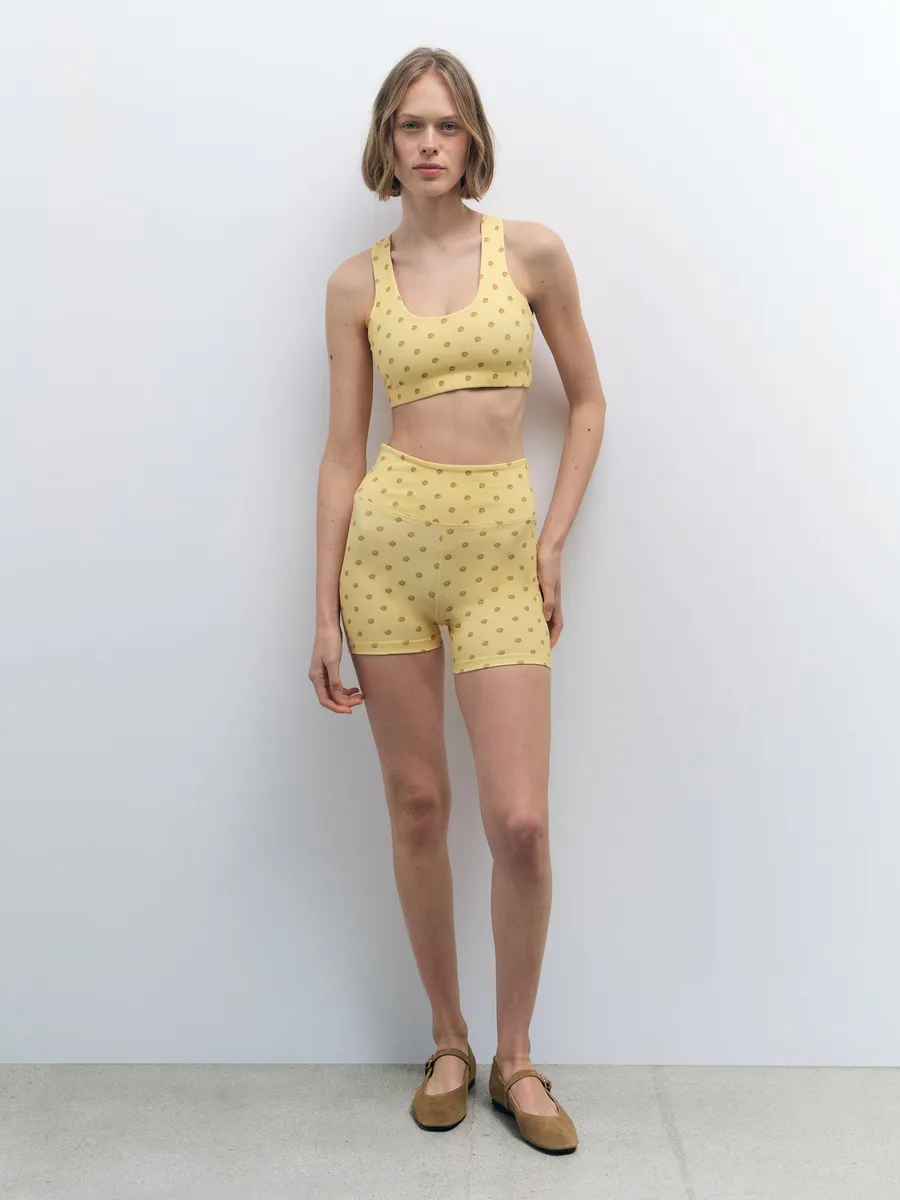 Organic Stretch Printed Sports Bra 7