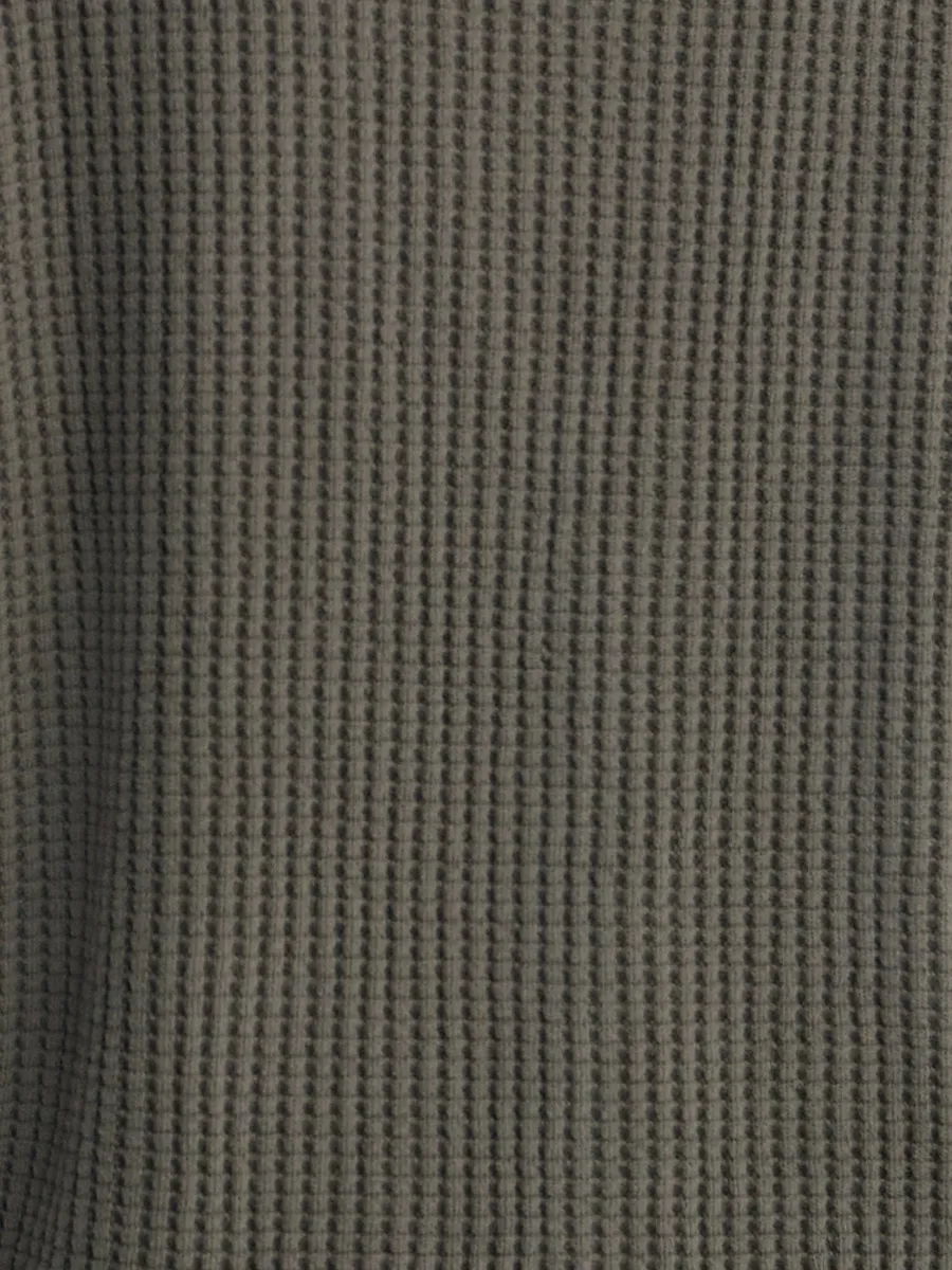 Organic Waffle Collared Half-Zip Sweatshirt 6