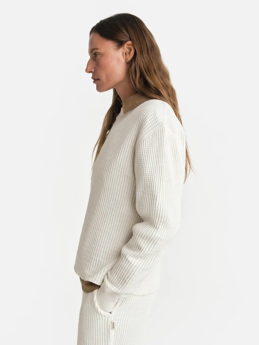 Organic Waffle Crew Top 4