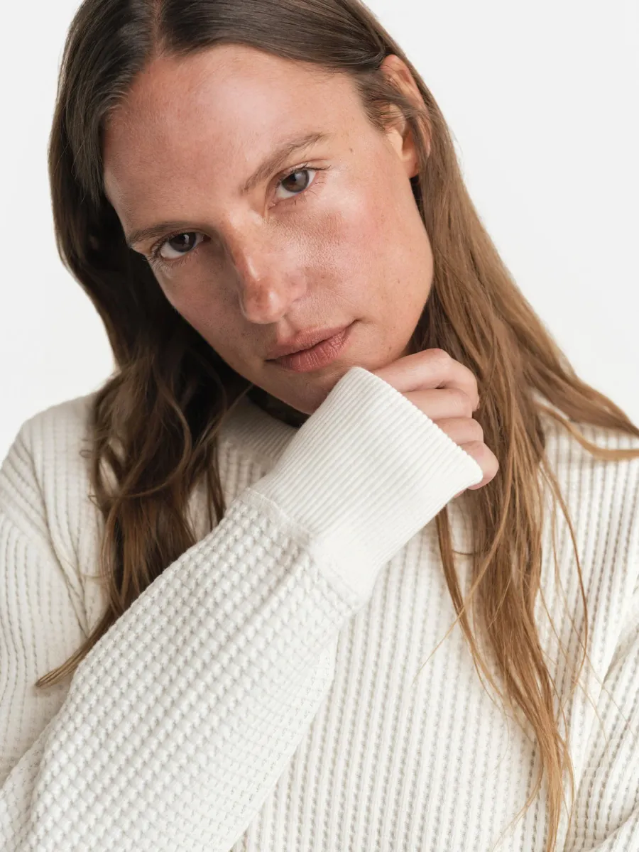 Organic Waffle Crew Top 6