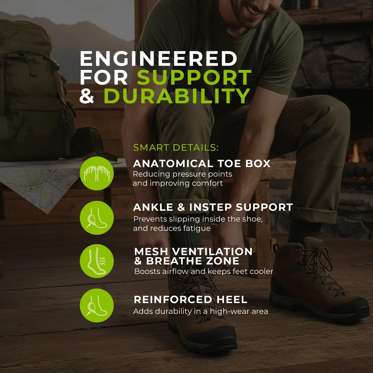Functional Coolmax® Hiking Socks for Men 8