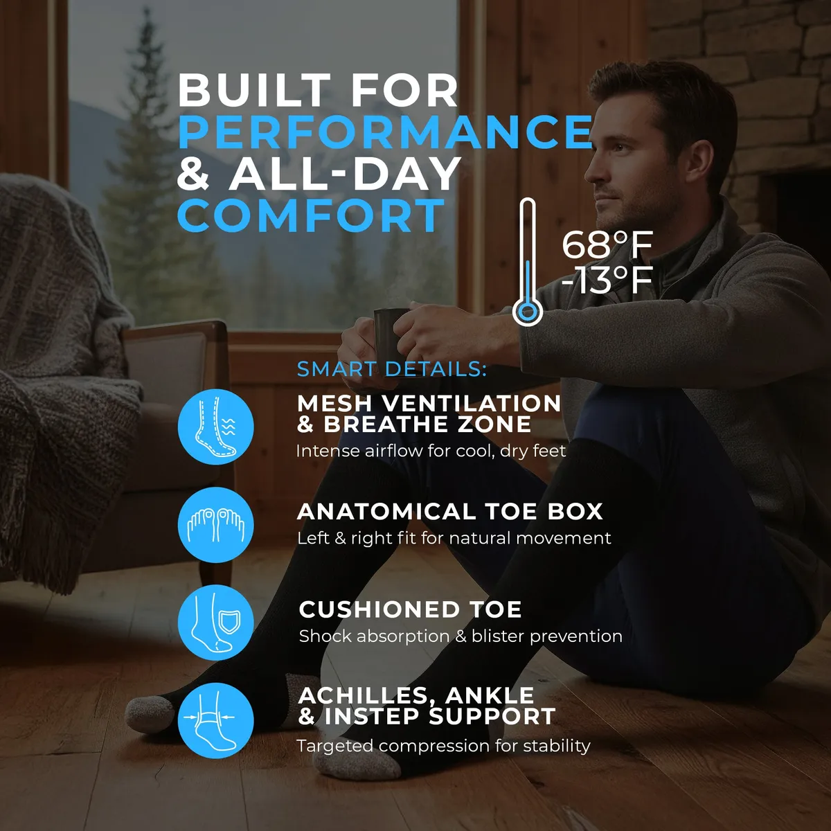 High Performance Ski Socks For Men 5
