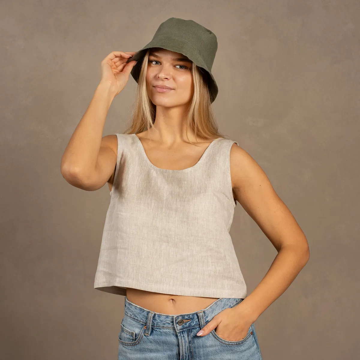Linen Bucket Hat 5