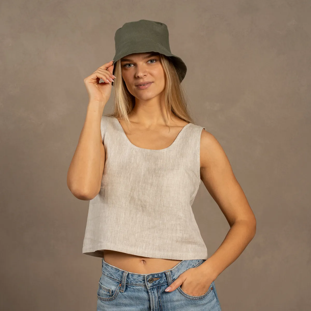 Linen Bucket Hat 6
