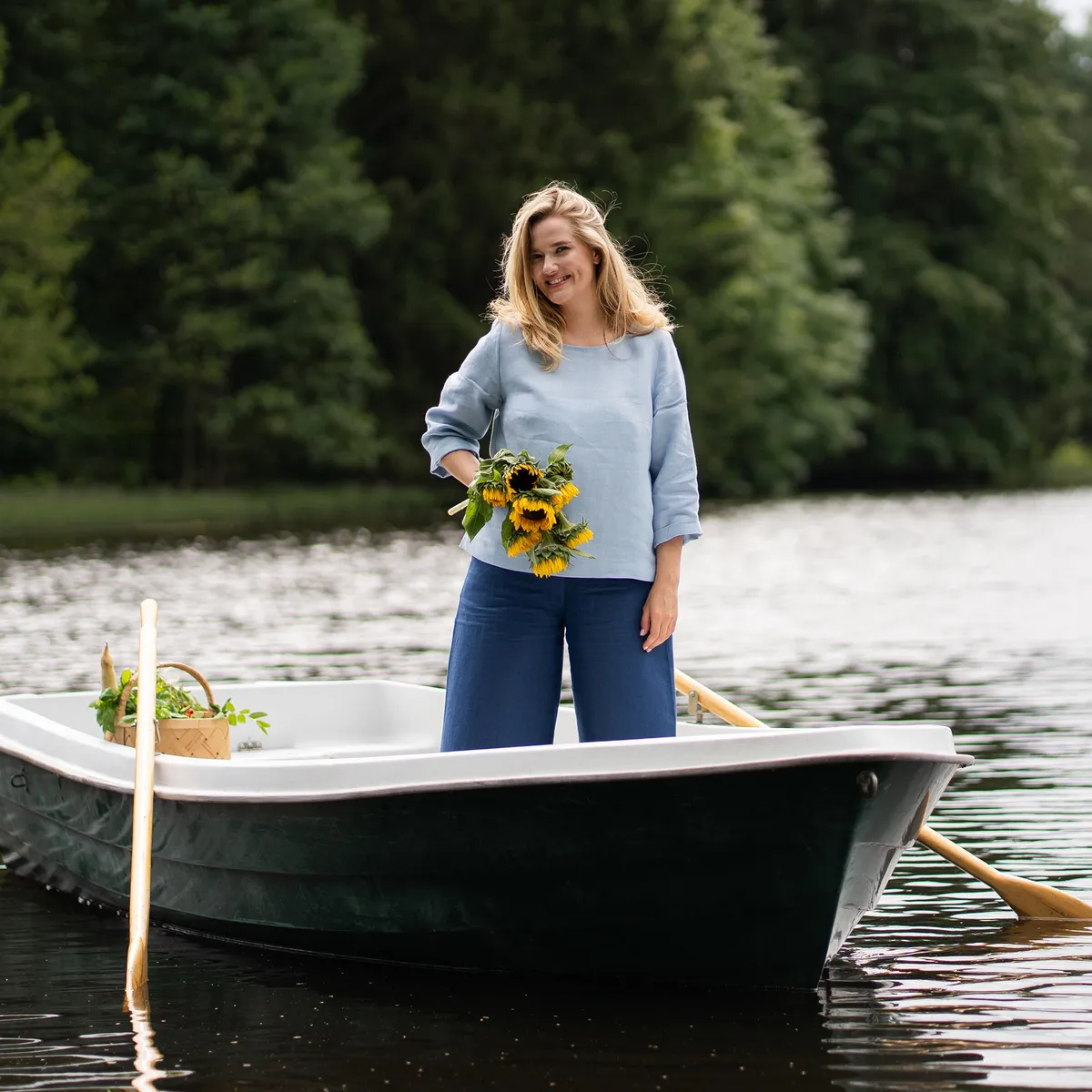 Linen Culottes Lana 6
