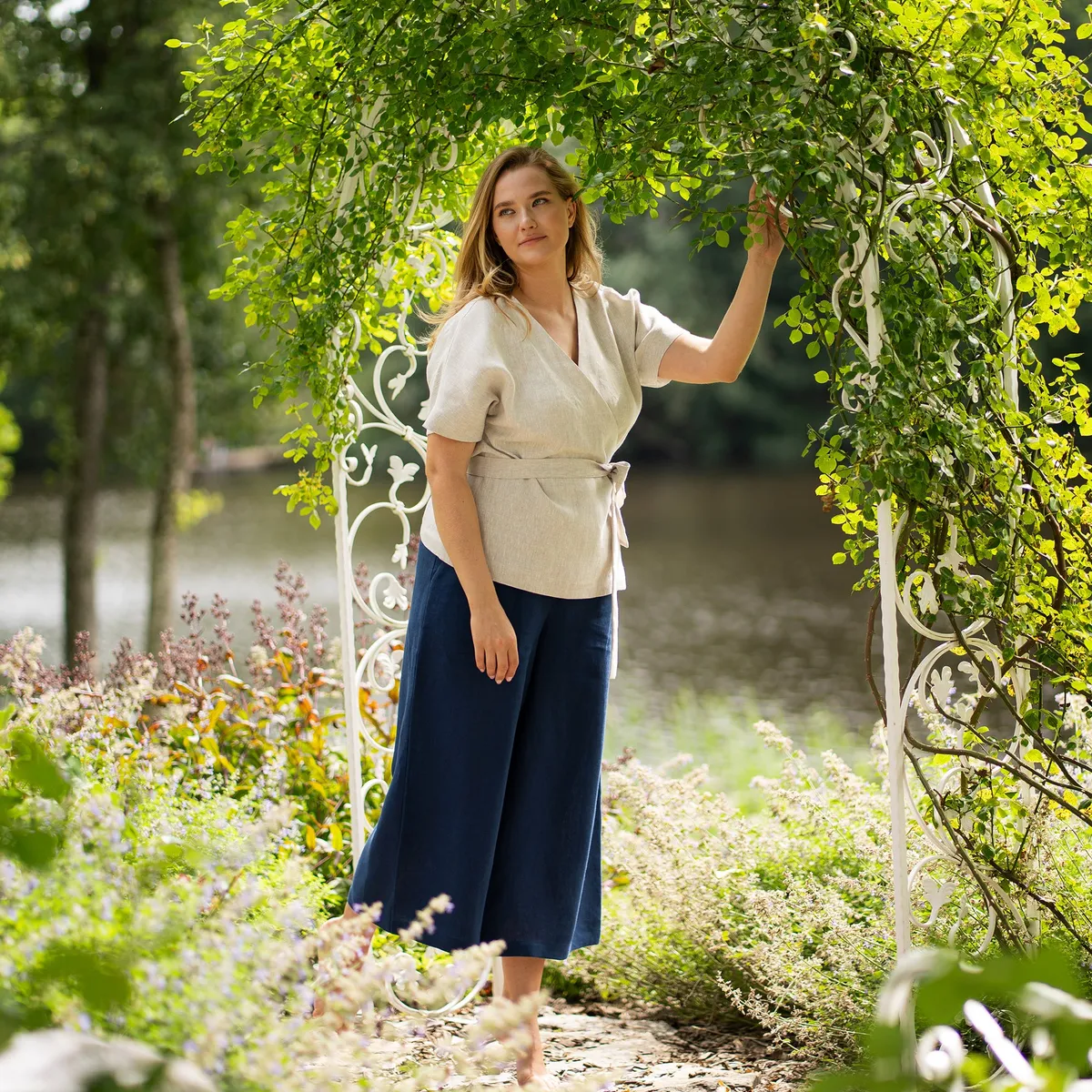 Linen Culottes Lana 7