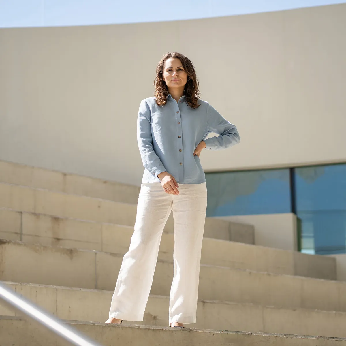 Linen Long Sleeve Shirt Rebeca 2