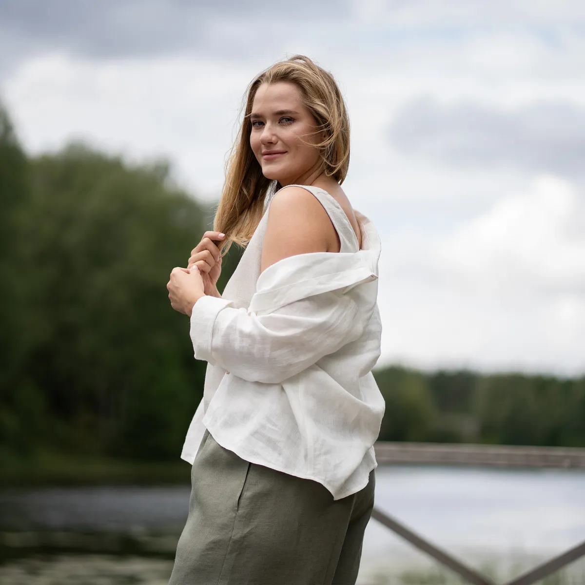 Linen Long Sleeve Shirt Rebeca 16