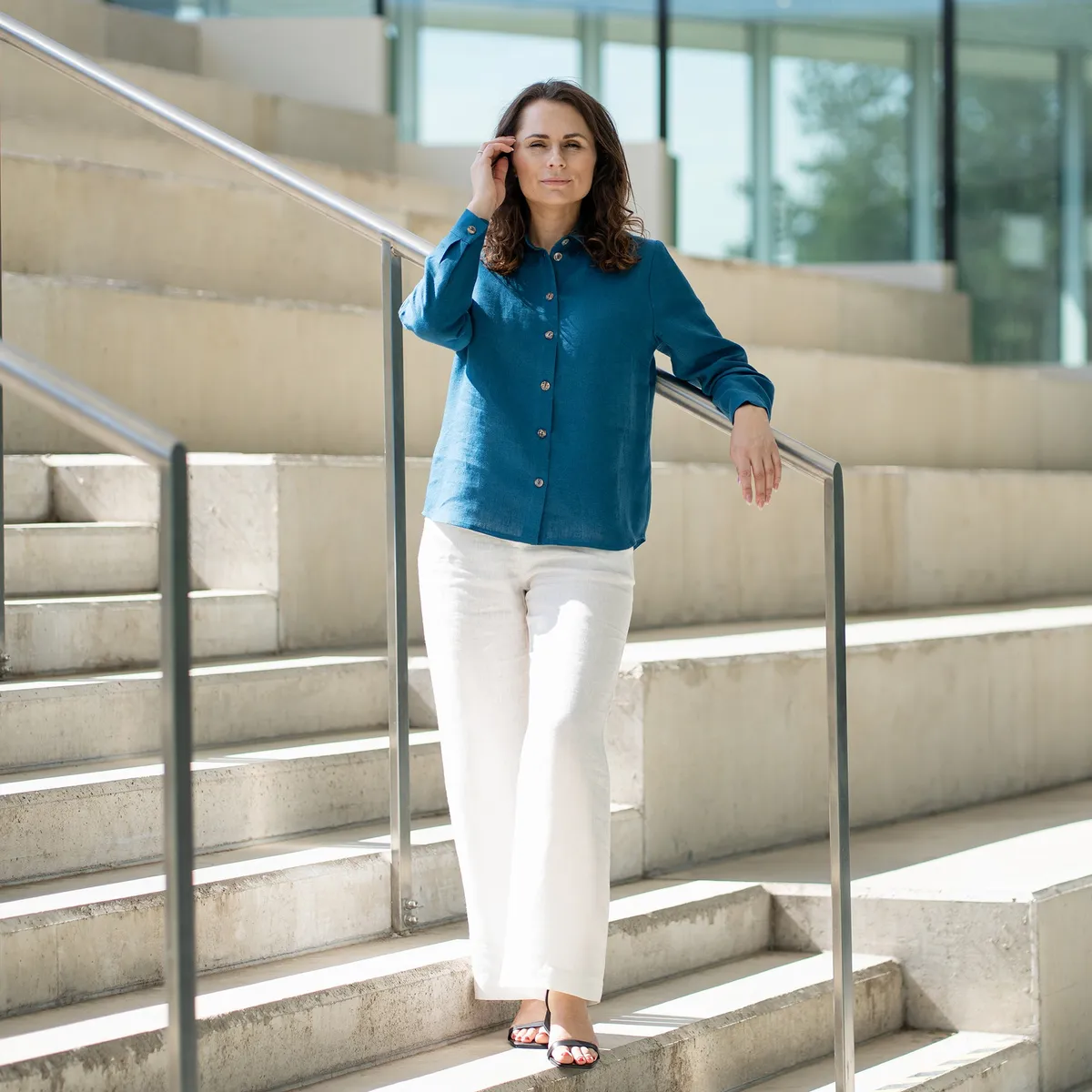 Linen Long Sleeve Shirt Rebeca 6