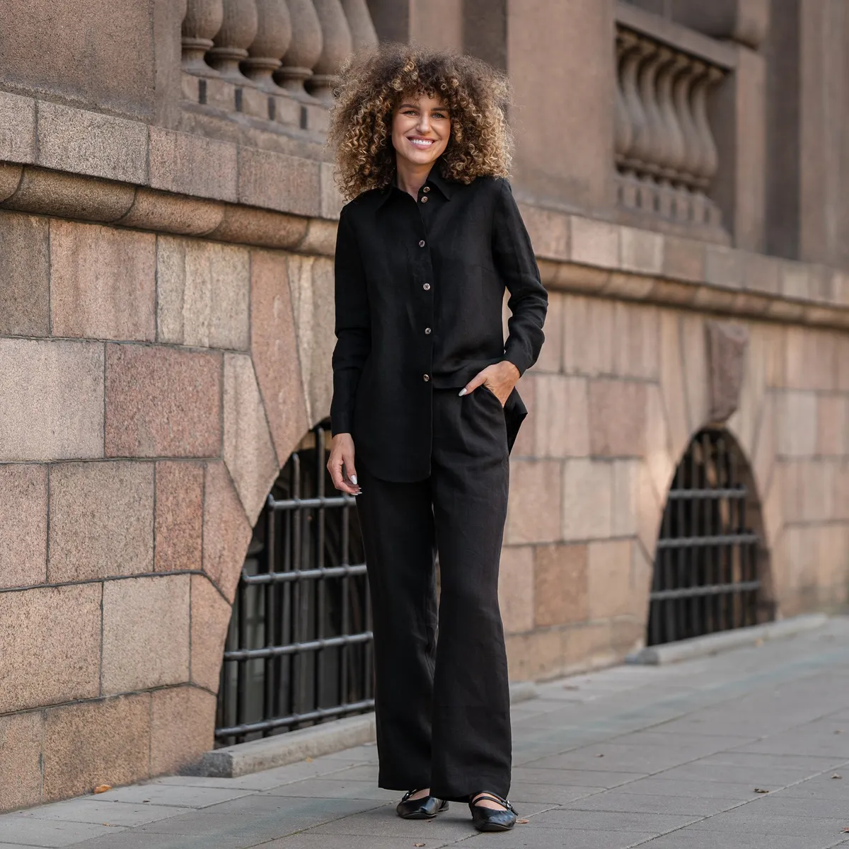 Linen Long Sleeve Shirt Rebeca 8