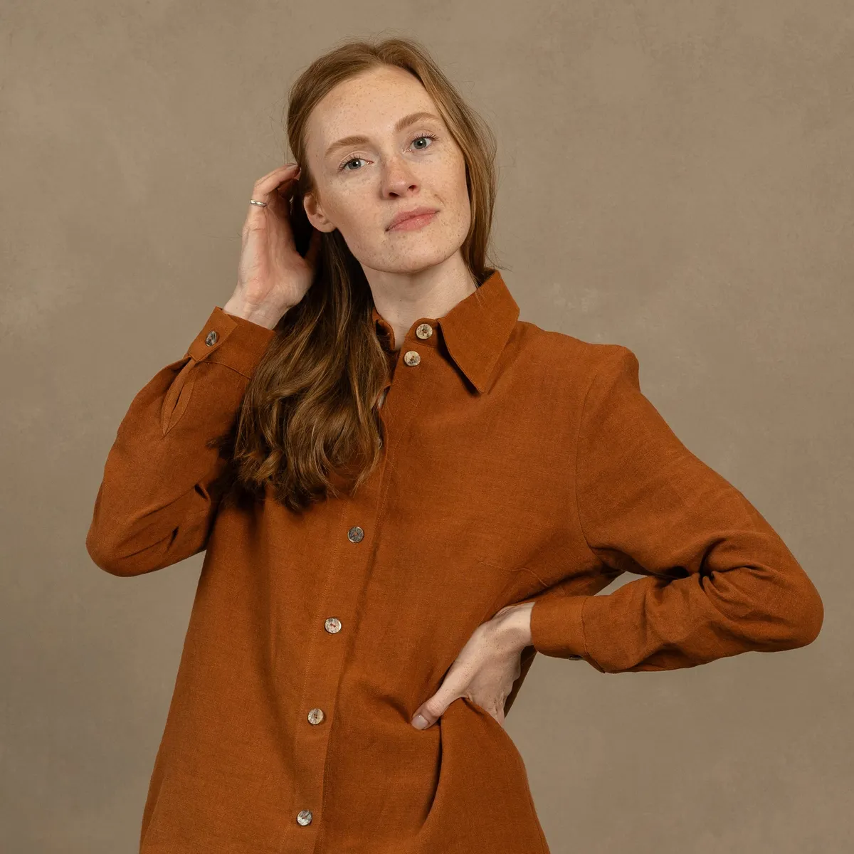 Linen Long Sleeve Shirt Rebeca 9