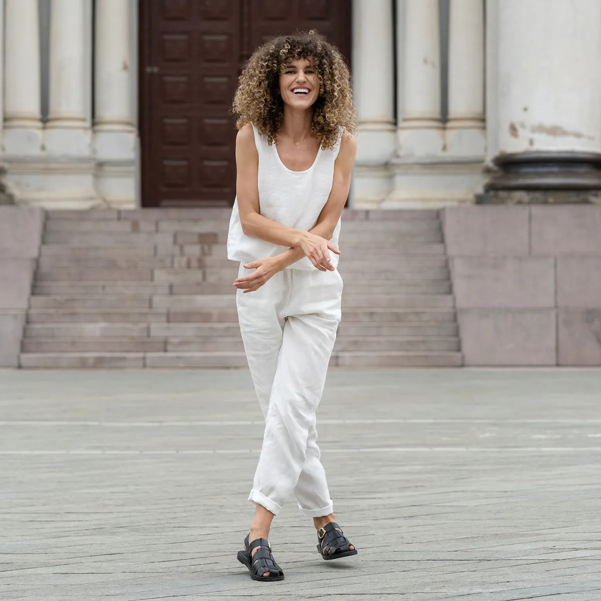 Linen Pants Dakota Pure White 5