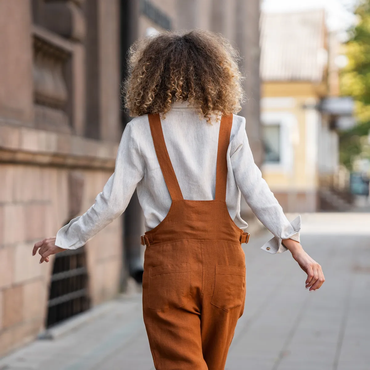 Linen Pinafore Jumpsuit Nicci 28