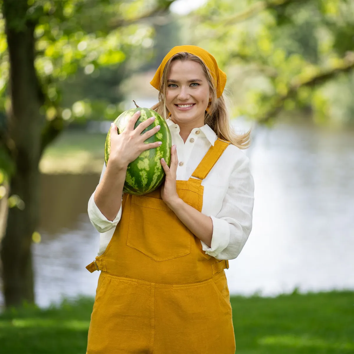 Linen Pinafore Jumpsuit Nicci 8
