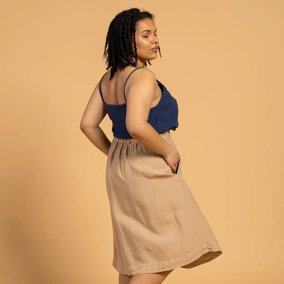 Linen Slip Top Kim 2
