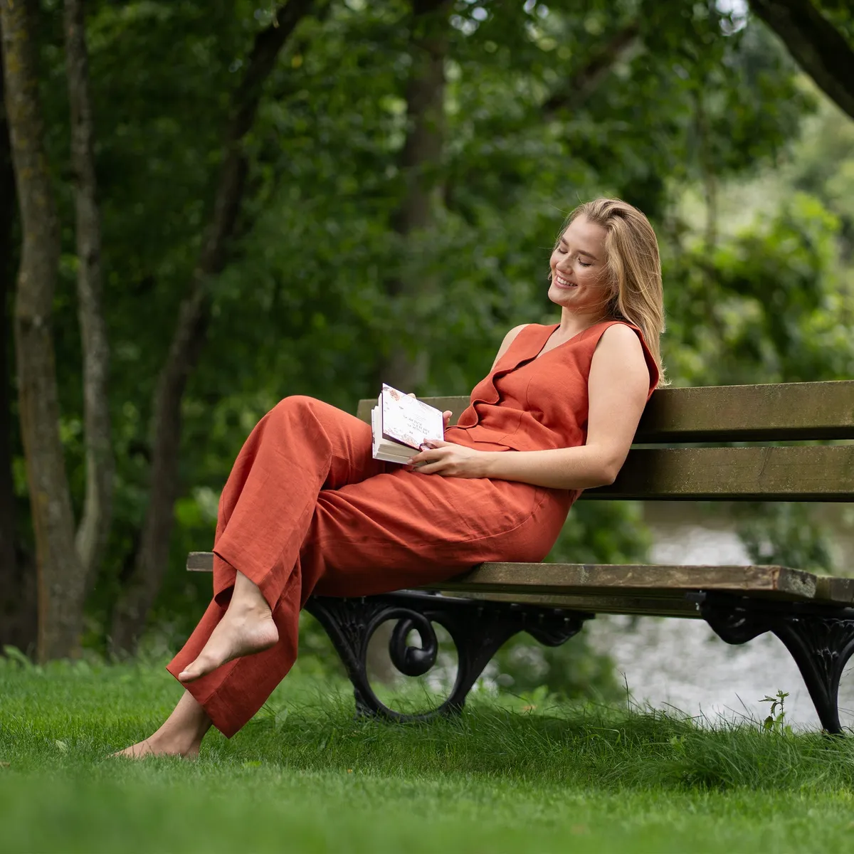 Linen Vest & Wide Leg Pants 2-Piece 6