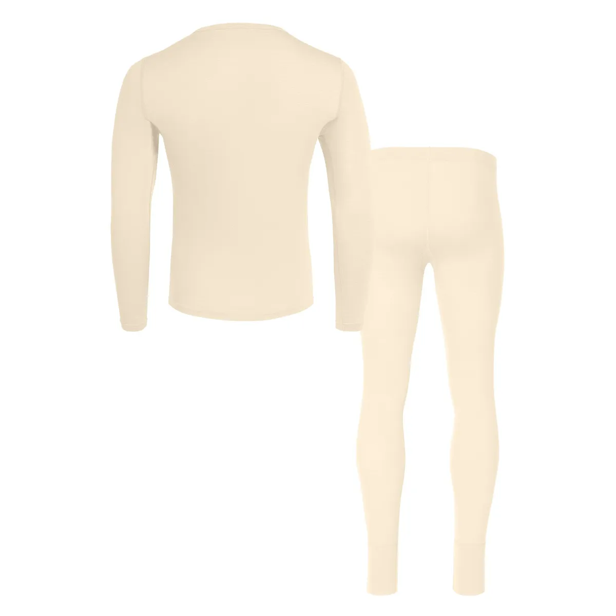 Men's 160 Long Sleeve & Bottom 2-Piece Natural 2