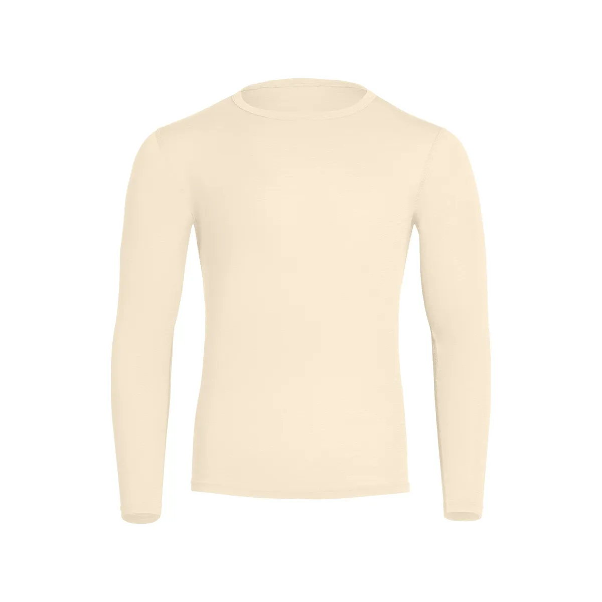 Men's 160 Merino Long Sleeve Crew Natural 2