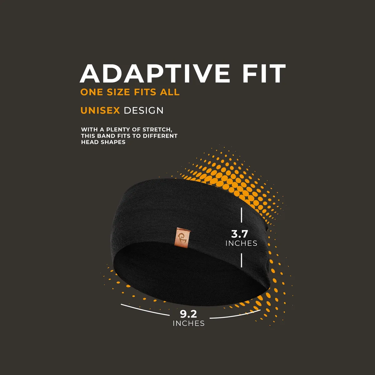 Men's Merino Functional Headband Black 4