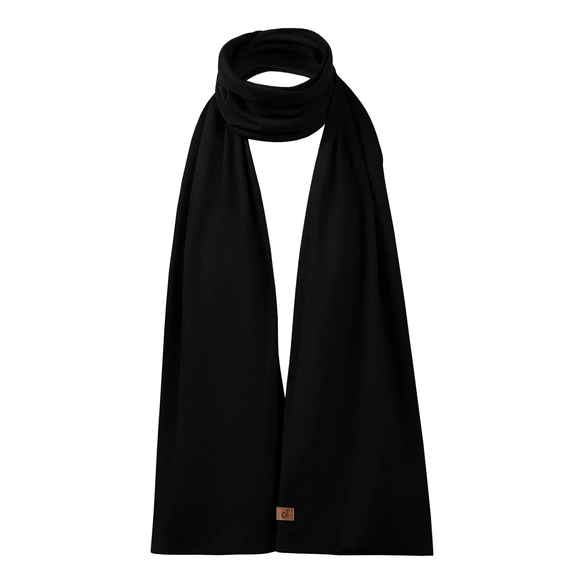 Men's Merino Scarf Black 4