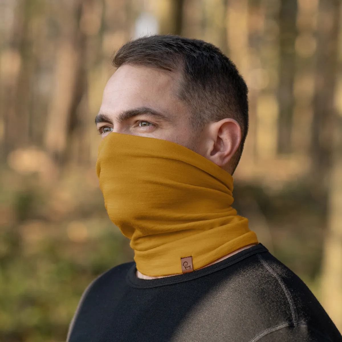 Men's Merino Summer Neck Gaiter Yellow 2