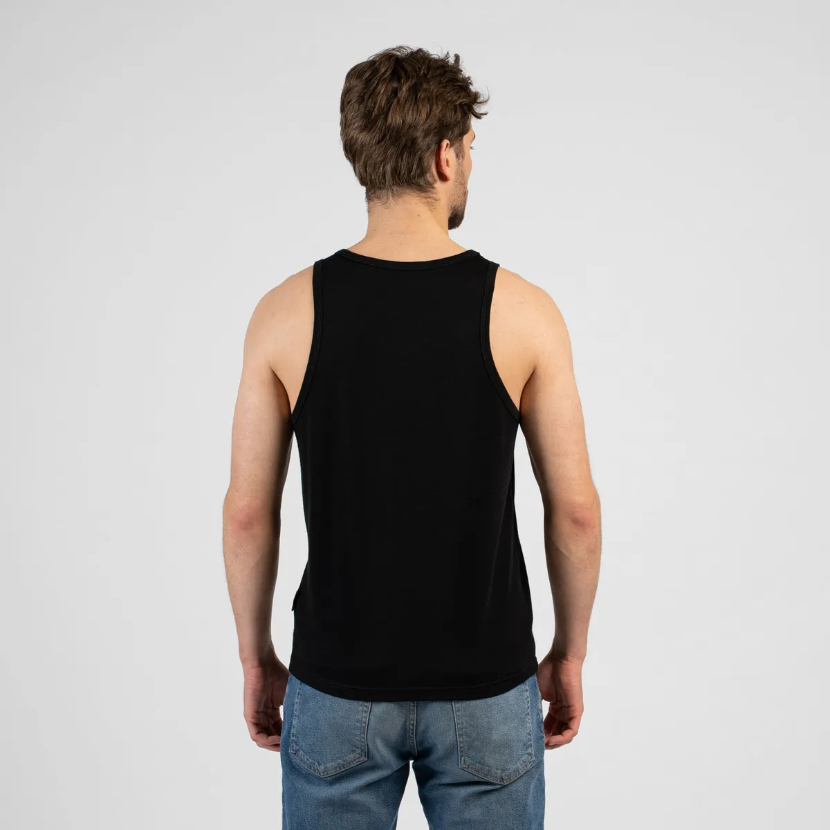 Men's Merino Tank Top Black 4
